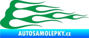 Samolepka Plameny 074 zelená