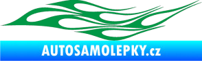 Samolepka Plameny 077 zelená