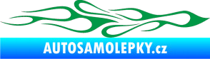 Samolepka Plameny 080 zelená