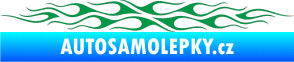 Samolepka Plameny 085 zelená