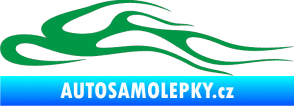 Samolepka Plameny 092 zelená