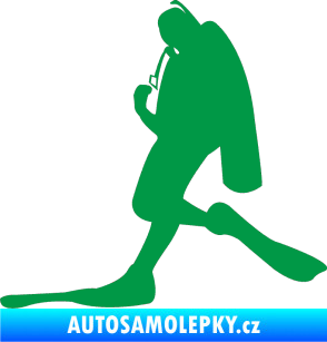 Samolepka Potápěč 007 levá zelená