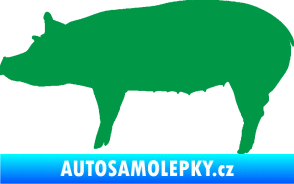 Samolepka Prase 002 levá zelená