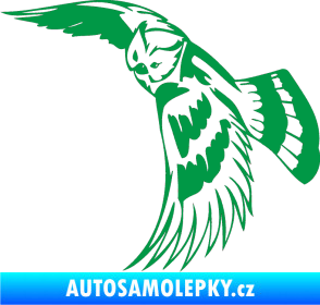 Samolepka Predators 081 levá sova zelená