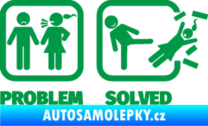 Samolepka Problem? Solved 001 zelená