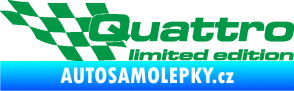 Samolepka Quattro limited edition levá zelená