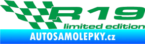 Samolepka R19 limited edition levá zelená