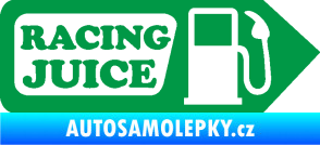 Samolepka Racing juice symbol tankování zelená