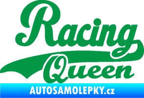 Samolepka Racing Queen nápis zelená