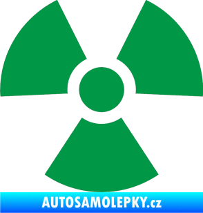 Samolepka Radioactive 001 radiace zelená