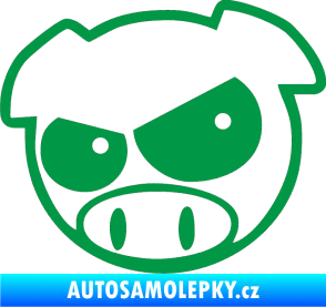 Samolepka Rally pig 002 levá zelená