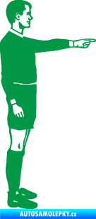 Samolepka Rozhodčí 003 pravá zelená