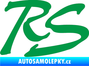 Samolepka RS nápis 002 zelená
