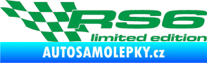 Samolepka RS6 limited edition levá zelená