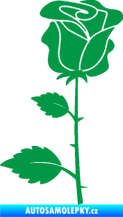 Samolepka Růže 007 levá zelená