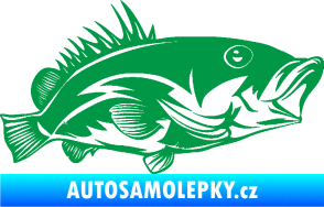 Samolepka Ryba 004 pravá zelená