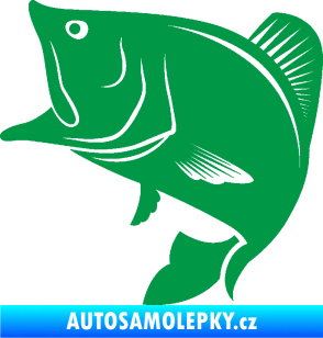 Samolepka Ryba 009 levá zelená