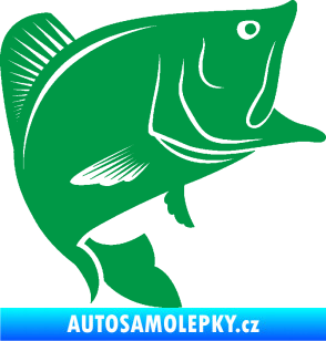 Samolepka Ryba 009 pravá zelená