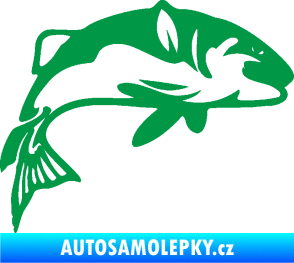 Samolepka Ryba 010 pravá zelená