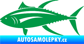 Samolepka Ryba 013 levá tuňák zelená