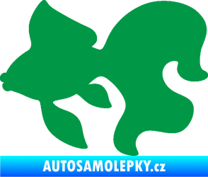 Samolepka Ryba 019 levá závojnatka zelená
