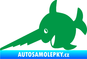 Samolepka Ryba 023 piloun levá zelená