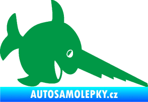 Samolepka Ryba 023 piloun pravá zelená