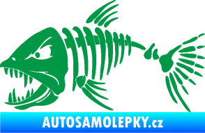 Samolepka Ryba kostra 005 levá zelená