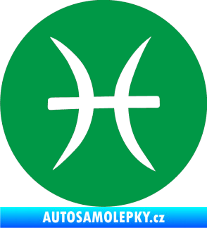 Samolepka Ryby 001 - horoskop zelená