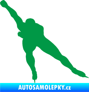 Samolepka Rychlobruslení levá zelená