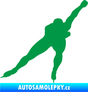 Samolepka Rychlobruslení pravá zelená
