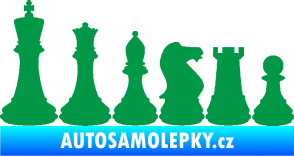 Samolepka Šachy 001 levá zelená