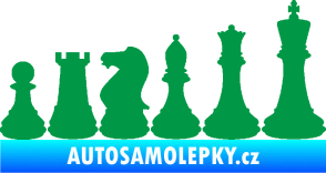 Samolepka Šachy 001 pravá zelená