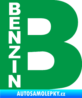 Samolepka Samolepka na víčko od nádrže 011 benzín zelená