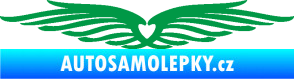 Samolepka Samolepka na zadní okno 002 srdce zelená