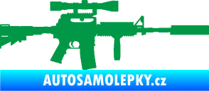 Samolepka Samopal 006 pravá zelená