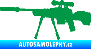 Samolepka Samopal 008 levá zelená