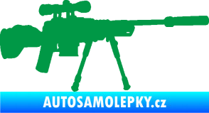 Samolepka Samopal 008 pravá zelená