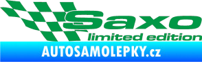 Samolepka Saxo limited edition levá zelená