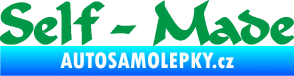 Samolepka Self made nápis zelená