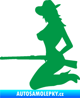 Samolepka Sexy country girl levá zelená