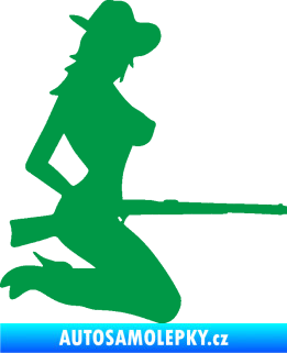 Samolepka Sexy country girl pravá zelená