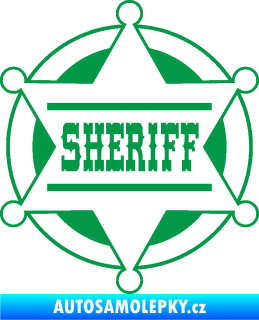 Samolepka Sheriff 004 zelená