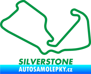 Samolepka Okruh Silverstone 2 zelená
