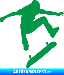 Samolepka Skateboard 005 pravá zelená