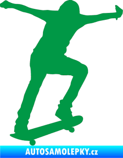 Samolepka Skateboard 006 pravá zelená
