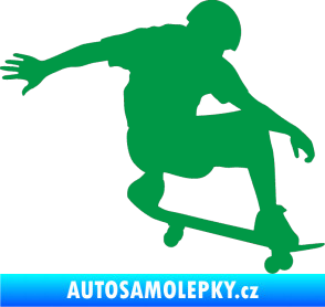 Samolepka Skateboard 012 pravá zelená