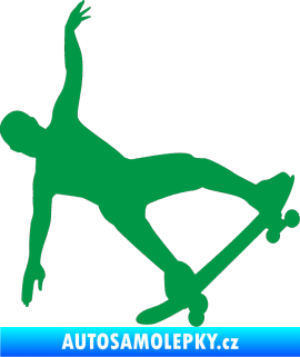 Samolepka Skateboard 013 pravá zelená