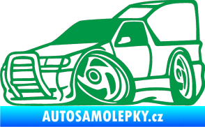 Samolepka Škoda Felicia pickup karikatura levá zelená