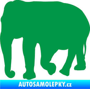 Samolepka Slon 018 levá zelená